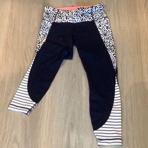 Athleta 23” leggings brand new navy blue Leopard